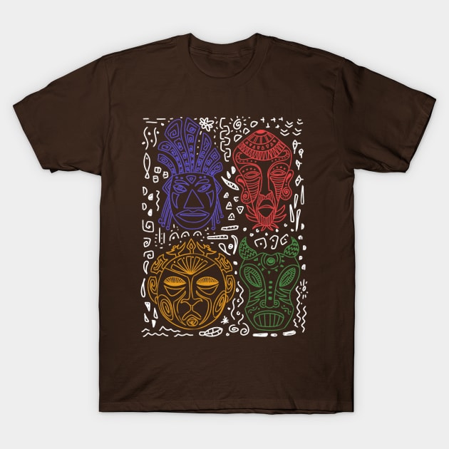 African Tribal Patterns T-Shirt by Genesis